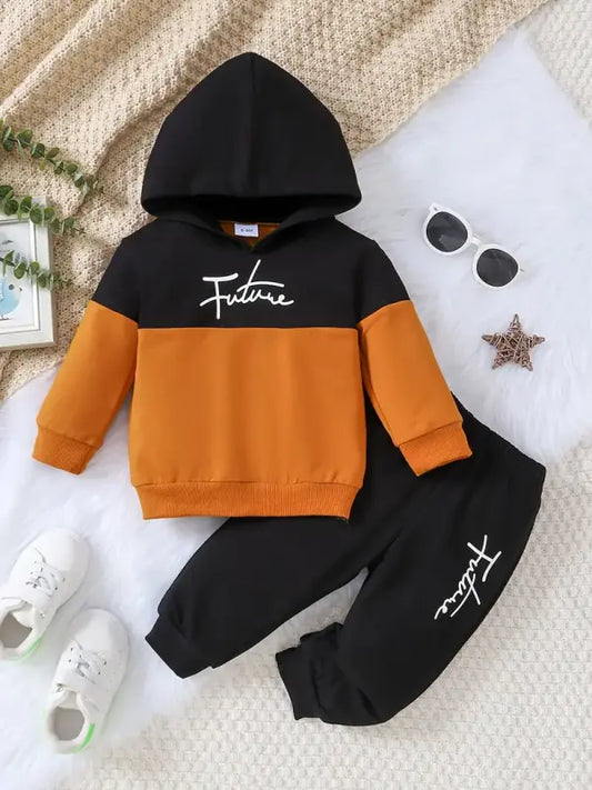 Adorable Baby Hoodie Set - FUTURE Print 🌈